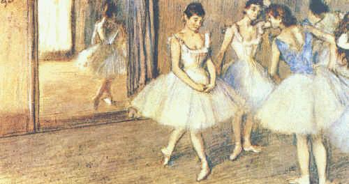 Edgar Degas Dance Greenroom oil painting image
